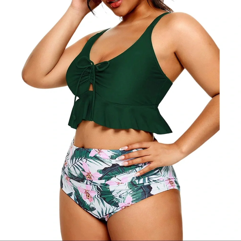 Daci Women Plus Size Two Piece Swimsuits - Picture 1 of 2